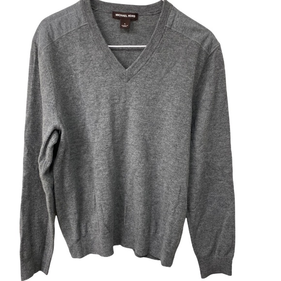 Michael Kors Merino Wool Gray Sweater Large - Picture 1 of 8